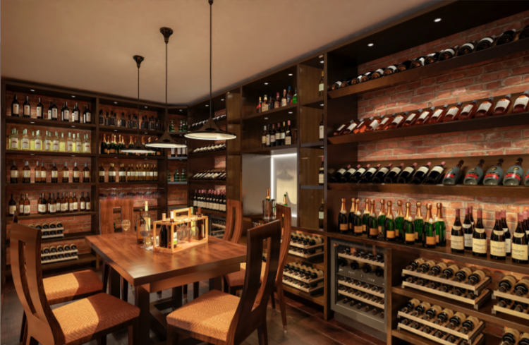 The goal of the project is to design the interior of the office for tasting and selling Slovak wines.